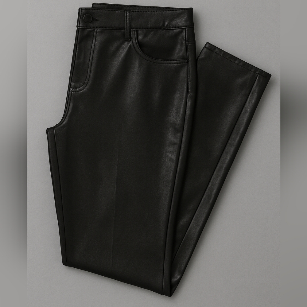Chico’s Black Leather Pants – Size 16